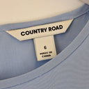 Second-Hand - Country Road Soft Cornflower Silk Tank Top Size 6 - SwapUp