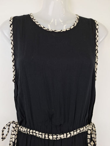 Second-Hand - Coconut Milk Funky Trim Tie Waist Maxi Dress Size S - SwapUp