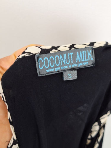 Second-Hand - Coconut Milk Funky Trim Tie Waist Maxi Dress Size S - SwapUp