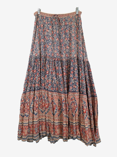Spell Bohemian Floral Print Maxi Skirt Size M