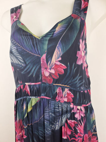 Second-Hand - Witchery Twilight Frangipani Tiered Maxi Dress Size 16 - SwapUp