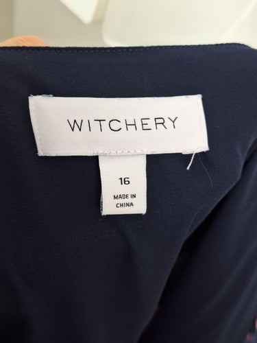 Second-Hand - Witchery Twilight Frangipani Tiered Maxi Dress Size 16 - SwapUp
