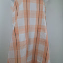 Second-Hand - Binny Apricot Galloping Plaid Shift Mini Dress Size 12 - SwapUp