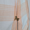 Second-Hand - Binny Apricot Galloping Plaid Shift Mini Dress Size 12 - SwapUp
