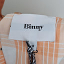 Second-Hand - Binny Apricot Galloping Plaid Shift Mini Dress Size 12 - SwapUp