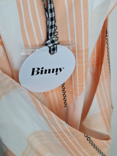 Second-Hand - Binny Apricot Galloping Plaid Shift Mini Dress Size 12 - SwapUp