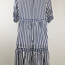 Second-Hand - Threadz Harlequin Stripe Tier Dress Midi Dress Size M - SwapUp