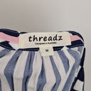 Second-Hand - Threadz Harlequin Stripe Tier Dress Midi Dress Size M - SwapUp