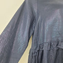 Second-Hand - Alessandra 'Wet Look' Midnight Midi Dress Size M - SwapUp