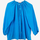 Second-Hand - Tucker Azure Pure Silk Blouse Size S - SwapUp