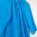 Second-Hand - Tucker Azure Pure Silk Blouse Size S - SwapUp