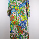 Second-Hand - Variety Hour Vibrant Garden Party Comfy Linen Mini Dress Size XS - SwapUp