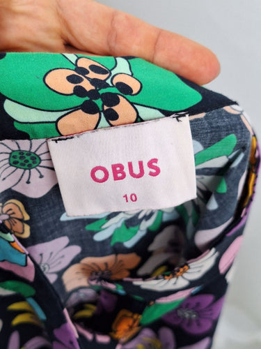 Second-Hand - Obus Groovy Sleeveless Midi Dress Size 10 - SwapUp