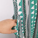 Second-Hand - Little Tienda Green Aztec Mini Dress One Size - SwapUp