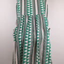 Second-Hand - Little Tienda Green Aztec Mini Dress One Size - SwapUp