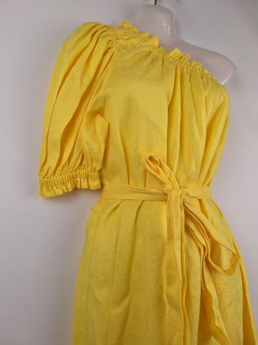 Second-Hand - Seed Sunflower Yellow Mini Sun Dress Size 8 - SwapUp
