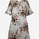 Second-Hand - Cue Sophisticated Bush Bouquet Mini Dress Size 6 - SwapUp