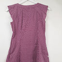 Second-Hand - Cue Neat Frilly Purple Striped Top Size 6 - SwapUp