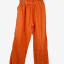 Second-Hand - Seed Orange Linen Paper Bag Pants Size 6 - SwapUp