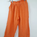 Second-Hand - Seed Orange Linen Paper Bag Pants Size 6 - SwapUp