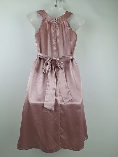 Second-Hand - Cooper St Sleek Dusty Rose High Neck Mini Dress Size 8 - SwapUp