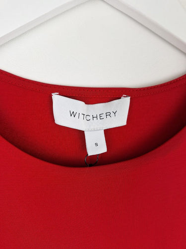Second-Hand - Witchery Ruby Ruched Long Sleeve Top Size S - SwapUp
