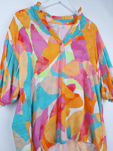 Second-Hand - Haven Painterly Airy Top Size S - SwapUp