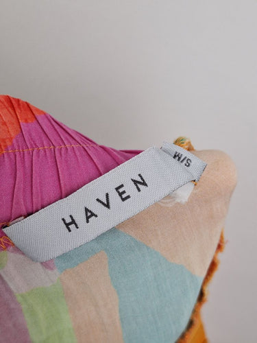 Second-Hand - Haven Painterly Airy Midi Skirt Size S - SwapUp