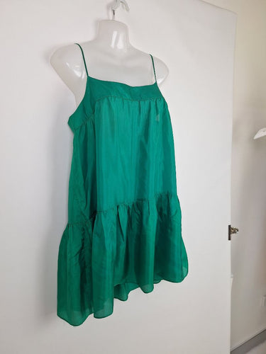 Second-Hand - Zimmermann Emerald Greem Sheer Top Size 14 - SwapUp