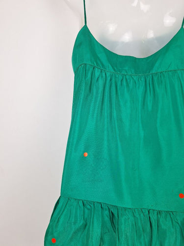Second-Hand - Zimmermann Emerald Greem Sheer Top Size 14 - SwapUp
