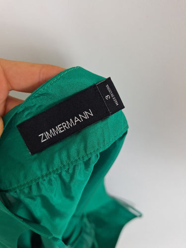 Second-Hand - Zimmermann Emerald Greem Sheer Top Size 14 - SwapUp