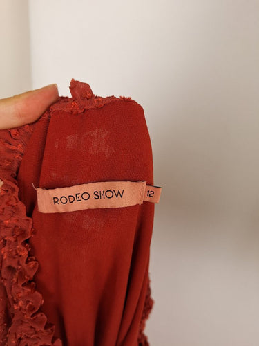 Second-Hand - Rodeo Show Copper Bonita Mini Dress Size 12 - SwapUp
