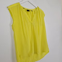 Second-Hand - David Lawrence Lemon Yellow Silk Top Size 10 - SwapUp