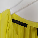 Second-Hand - David Lawrence Lemon Yellow Silk Top Size 10 - SwapUp