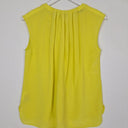 Second-Hand - David Lawrence Lemon Yellow Silk Top Size 10 - SwapUp