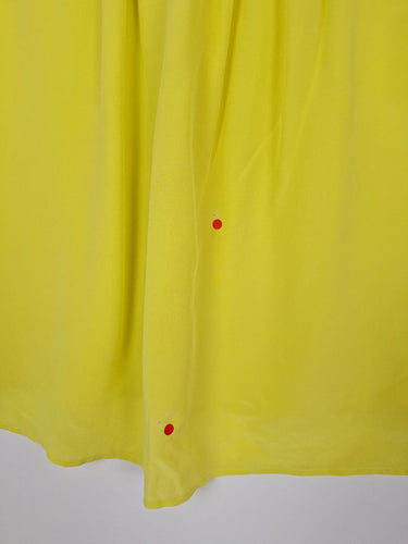 Second-Hand - David Lawrence Lemon Yellow Silk Top Size 10 - SwapUp