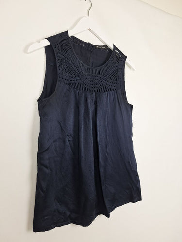 Second-Hand - Trent Nathan Ink Elevated Silk Top Size 10 - SwapUp