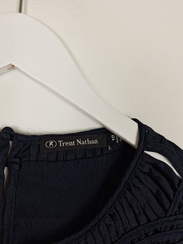 Second-Hand - Trent Nathan Ink Elevated Silk Top Size 10 - SwapUp