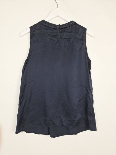 Second-Hand - Trent Nathan Ink Elevated Silk Top Size 10 - SwapUp