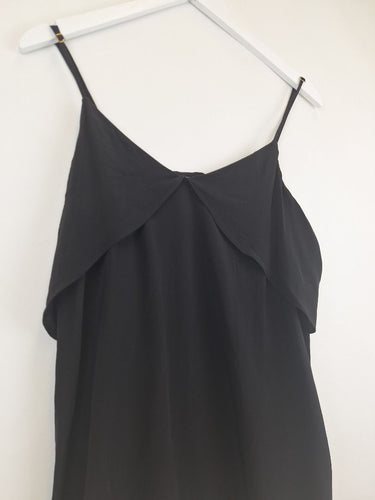 Second-Hand - Sass & Bide Noir Pure Silk Camisole Top Size 12 - SwapUp