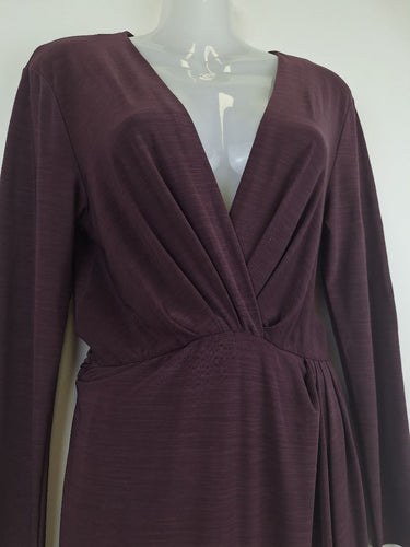 Second-Hand - Sheike Ruched Long Sleeve Midi Dress Size 10 - SwapUp