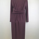 Second-Hand - Sheike Ruched Long Sleeve Midi Dress Size 10 - SwapUp