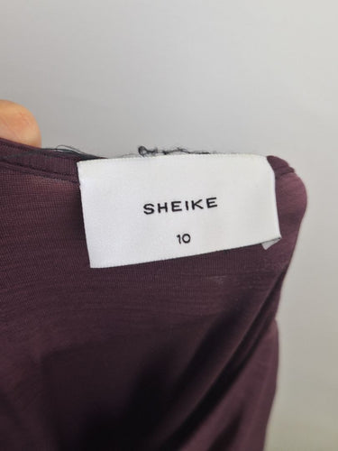 Second-Hand - Sheike Ruched Long Sleeve Midi Dress Size 10 - SwapUp