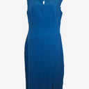 Second-Hand - Cue Fitted Sleeveless Office Midi Dress Size 12 - SwapUp