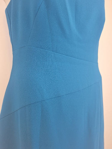 Second-Hand - Cue Fitted Sleeveless Office Midi Dress Size 12 - SwapUp