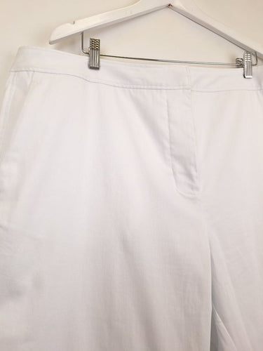 Second-Hand - Commonry Crisp White Tailored Pants Size 18 - SwapUp