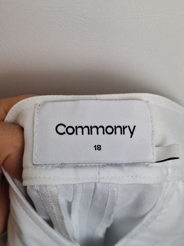 Second-Hand - Commonry Crisp White Tailored Pants Size 18 - SwapUp