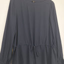 Second-Hand - Cue Navy Boat Neck Evelated Top Size 14 - SwapUp