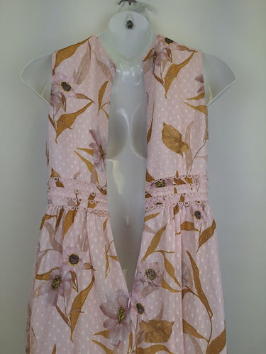 Second-Hand - Ted Baker Spring Broderie Mini Dress Size 14 - SwapUp