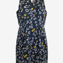 Second-Hand - Cue Petrol Blue Floral Midi Dress Size 14 - SwapUp